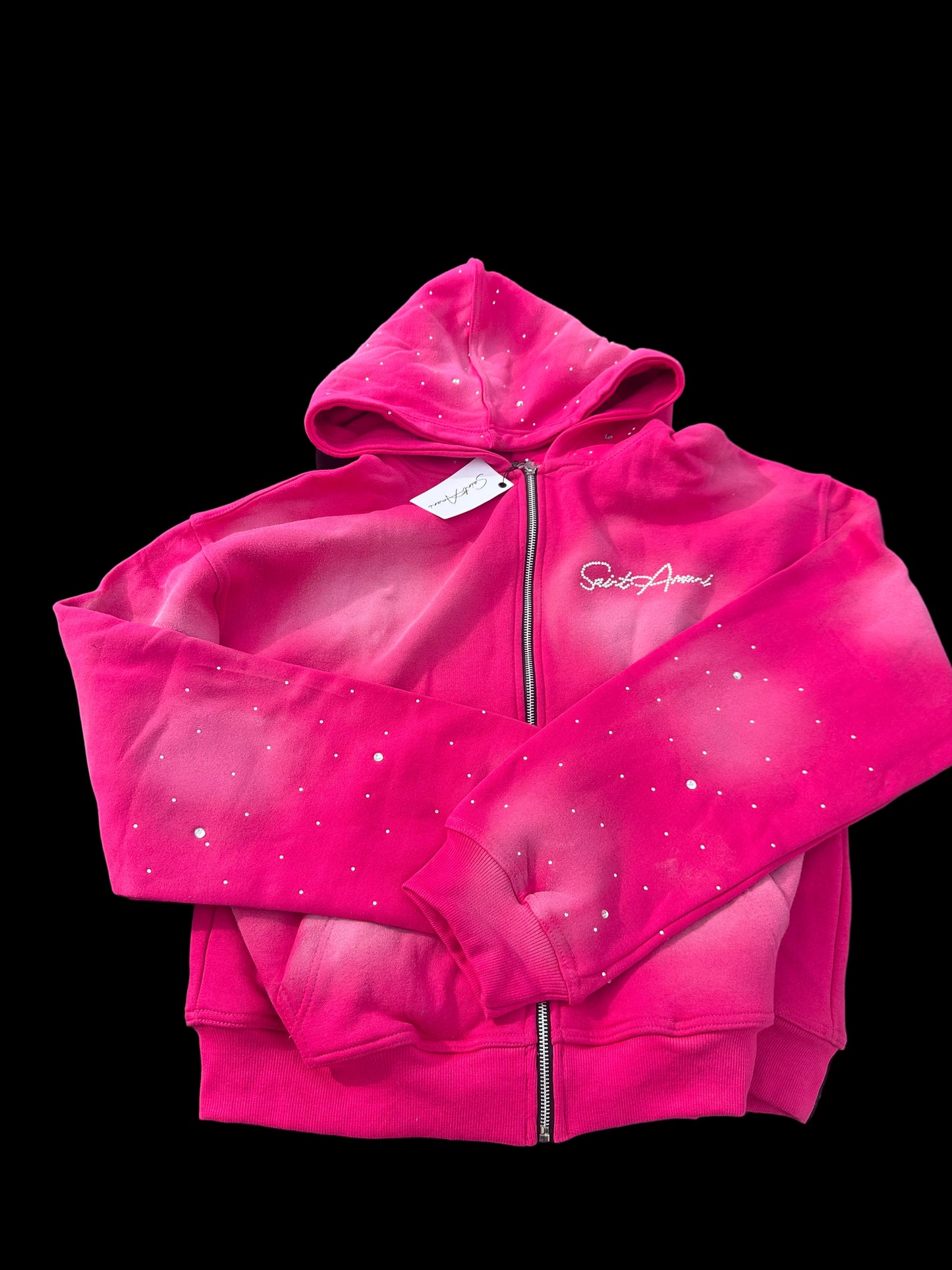 Pink Rhinestone Saintamani jacket